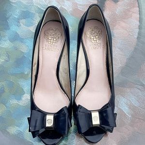 Vince Camuto Navy Wedges